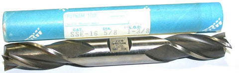 Putnam 92973 5/8" diameter 3 Flute Double End HSS End Mill SSE-16