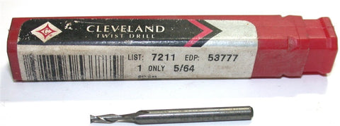 Cleveland Twist 53777 5/64" 2 Flute Single End HSS End Mill
