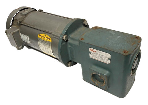 Baldor CDP3436 Motor 3/4 HP 1750 RPM 180 VDC w/ Dodge MR94763 Reducer 56/200-30