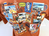 Disney Men's Cruise Lines 15 Year Anniversary Orange Shirt Size Medium