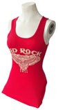 Kavio Women's Kid Rock American Badass 2011 Graphic Red Tank Top Size Small