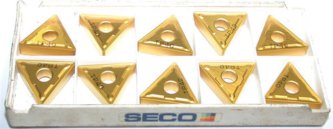 Lot of 10 New SECO TNMG220408-M5 TP 40 Carbide Turning Inserts