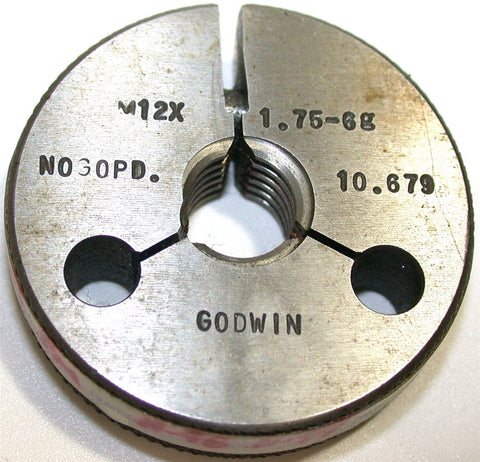 GODWIN NO GO THREAD RING GAGE M12 X 17.5-6g