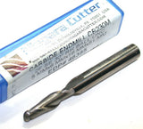 Niagara 46385 Carbide 5MM Diameter 6MM Shank 2 Flute Ball End Mill