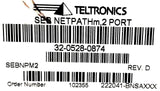 Teltronics SEBNPM2 Site Event Buffer Net-Path M 100-250VAC 47-63Hz 1A 16Mb Sdram