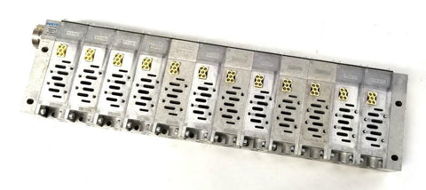 Festo VIMP-04-D-1 Valve Manifold Bank W/12 VIGK-04-D-1 Manifold Blocks