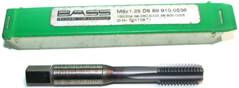Bass 89-910-0536 M8 X 1.25 D5 Metric 4 Plug Tap