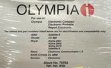 Olympia 79763 Black Correctable Ribbon 13mm x 106.8m 6-Pack