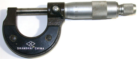 Shanghai .01 mm Micrometers Mics 0 To 25MM CALIBRATED