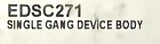 Crouse-Hinds EDSC271 Single Gang Device Body 3/4" Rev 3