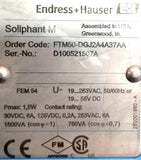 Endress + Hauser FTM50-DGJ2A4A37AA Vibronic Point Level Detection Soliphant M