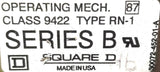 Square D 9422 Operating Mechanism Type RN-1 Series B W/ On-Off Lever Switch
