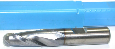 Niagara 1/2" 1/2" Shank 2 Flute HSS TiAlN Coated Ball Double End Mill 24162 New