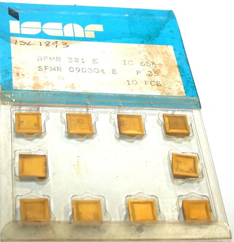 Lot of 10 New SPMR 321 E IC 656 Iscar Carbide TiN Coated Turning inserts
