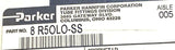 Parker 8 R5OLO-SS Seal-Lok ORFS 1/4" Straight Thread Run Tee x 3/4"-16