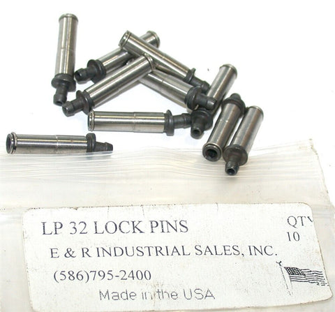 10 New E&R Industrial LP-32 Lock Pins 3/8" Inscribed Circle 3/32 Hex for Inserts