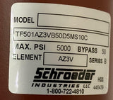 Schroeder TF50-1AZ3VB50D50D5MS10C Base Ported Filter 5000 PSI