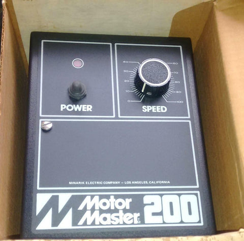 New Minarik MM201 Motor Master 2 HP Speed Control DC Drive 230 VAC 12 Amp