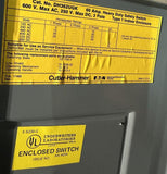 Cutler-Hammer DH362UGK Heavy Duty Non-Fusible Safety Switch 600VAC 60A 3 Pole