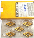 Lot of 5 Kennametal DNMP 432 KC850 Kenloc Carbide Negative Turning Inserts