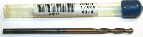 Garr Tool 1/8" 2-Flute Extra Length Carbide Ball End Mill 43020 New