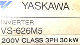 Yaskawa CIMR-M5N2030 Inverter Drive VS-626M5 200V 3PH 30kW