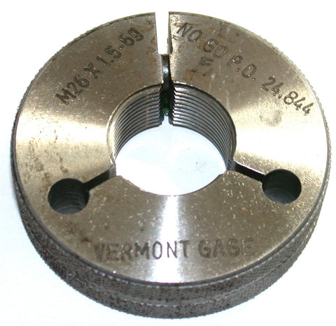 Vermont M26 X 1.5-6g Adjustable Thread Ring No Go Gage