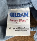 Gildan Men's Moe.Down Festival 2011 Graphic Blue Hoodie Size X-Large