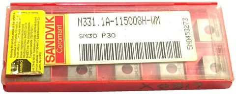 10 Sandvik N331.1A-115008H-WM SM30 CoroMill 331 Carbide Side/Face Milling Cutter