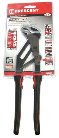 Crescent RTAB10CG 10" Z2 Auto-Bite Dual Material Tongue & Groove Pliers