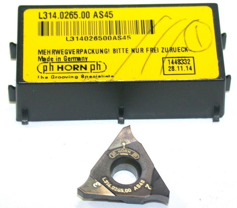 Ph Horn L314.0265.00 AS45 Carbide Milling Insert New