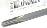 Norame 15410 1/16-27 NPTF 4 Flute 6" Plug Hand Pulley Tap New