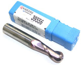 SGS Kyocera 39556 7/16" Diameter 7/16" Shank 2 Flute TiNC Carbide Ball End Mill