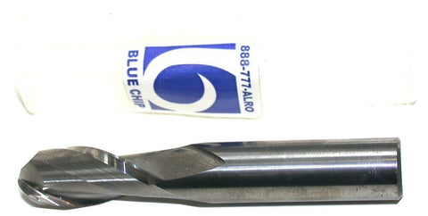 Blue Chip 7/16" Dia. 7/16in shank 2 Flute Carbide Ball End Mill