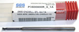 Kyocera SGS P3C00800R_8_1A .0800" Diameter 3 Flute Coated Carbide End Mill