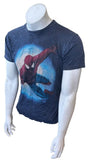 Alternative Men's Spider-Man Turn Off The Dark Graphic Navy Shirt Size Medium