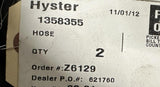 Lot of (2) Eaton Synflex 30CT-06 SAE 100R18 Hydraulic Hose 3/8″ID Hyster 1358355