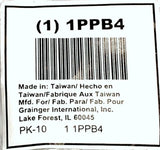 Grainger 1PPB4 Washer For Use With Slip Nut (Pack of 10)