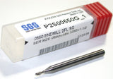 Kyocera SGS P2S00550G_1 .0450" Diameter 2 Flute Carbide End Mill