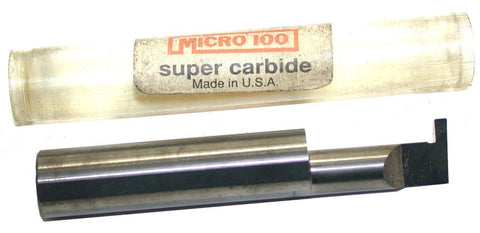 Micro 100 XC20939 Carbide Grooving Tool Retaining Ring .093" Width 1/2" Shank
