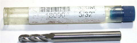 GARR 18090 330MA 5/32" Dia Carbide 4 Flute Ball End Mill