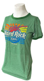 Hard Rock Cafe Women's Las Vegas Green Short Sleeve Shirt Size Medium