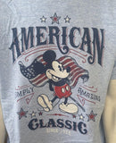 Disney Men's Mickey Mouse American Classic Since 1928 Blue Shirt Size Large