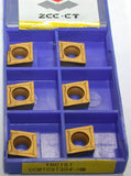Lot of 6 ZHUZHOU CCMT09T304-HM TiN Coated Carbide Turning Inserts