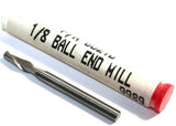 Carbro 602TB 1/8" Diameter 1/8in shank 2 Flute Carbide Ball Single End End Mill
