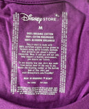 Disney Women's Maleficent Graphic Purple Short Sleeve Shirt Size Medium