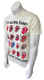 Alstyle Men's The Rolling Stones 50 Years London/NYC Beige Shirt Size Medium