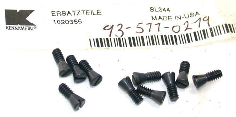Lot of 10 New Kennametal Shim Screws SL344