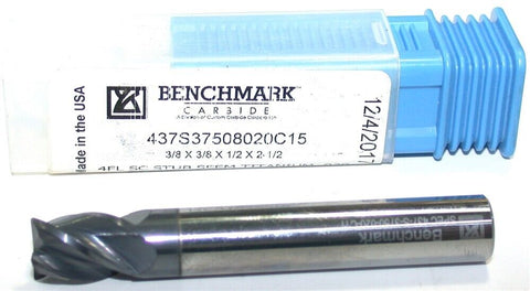 Benchmark 437S-3750-020-C11 4-Flute Carbide 3/8" End Mill