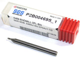 SGS Kyocera P2B00469S_1A .0469" Carbide Ball Endmill 2FL 1/8" Shank